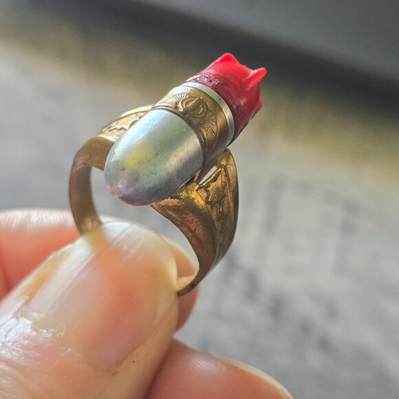 Vintage 1940s Lone Ranger Atomic Bomb Ring 1938 Bond Bread Safety Club Badge Kix - Picture 13 of 16